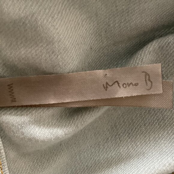 Mona B Womens Mini Shift Sleeveless Dress Size Large Denim Look Style Light Blue - Picture 6 of 7